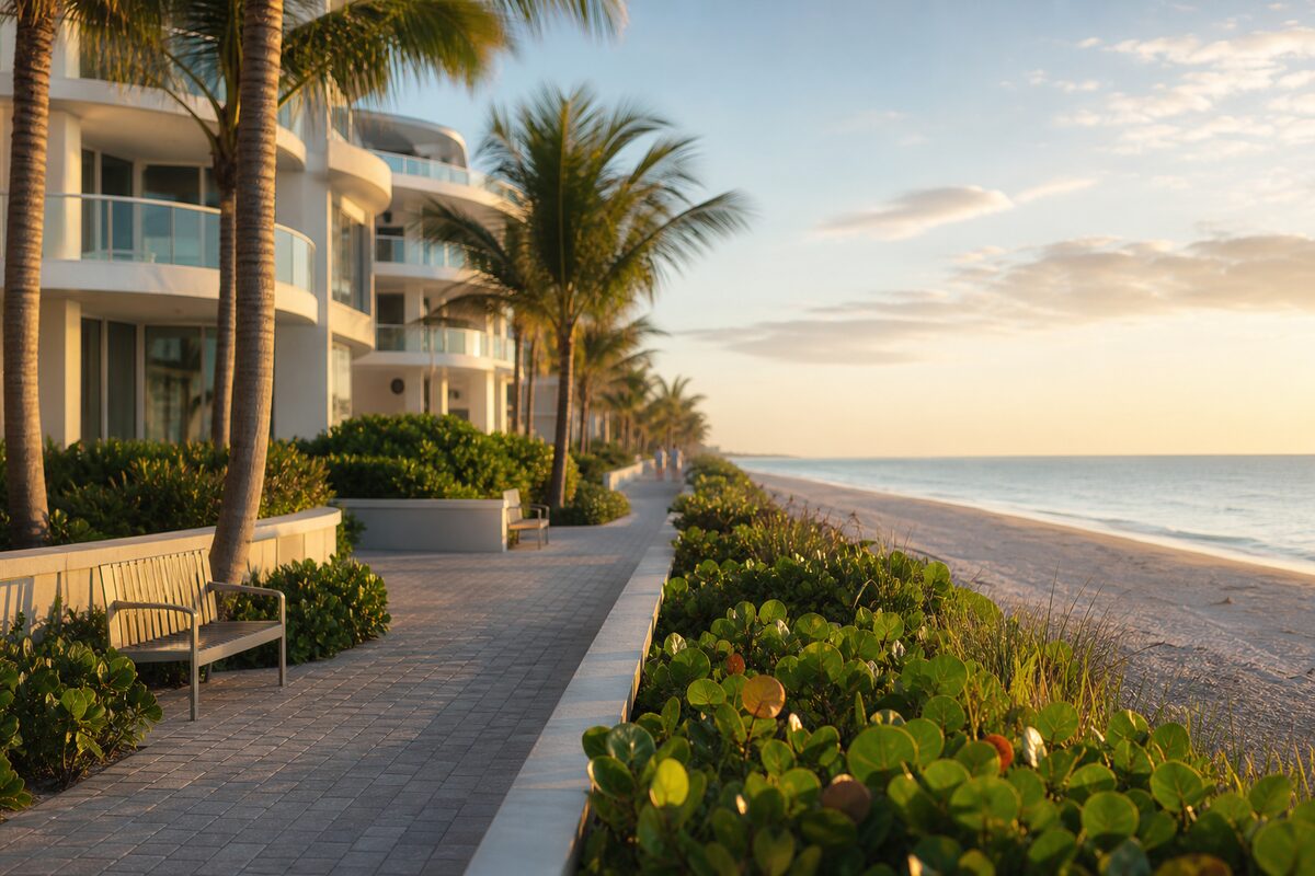 Illustrative image of the Seabreeze Towers seawall promenade